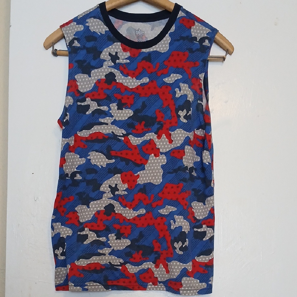 Celebrate Boys Star Red, White, And Blue Tank Top XL